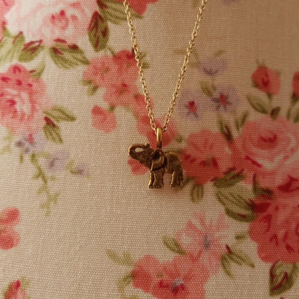 DOGEARED LUCKY GOLD ELEPHANT